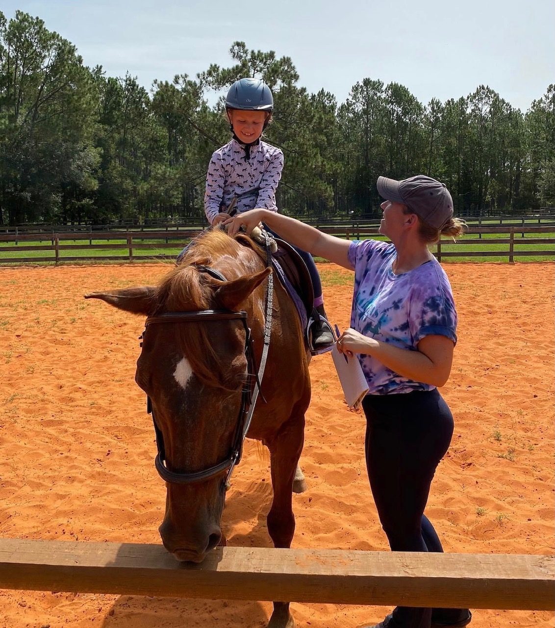 Camp life with Winnie the horse