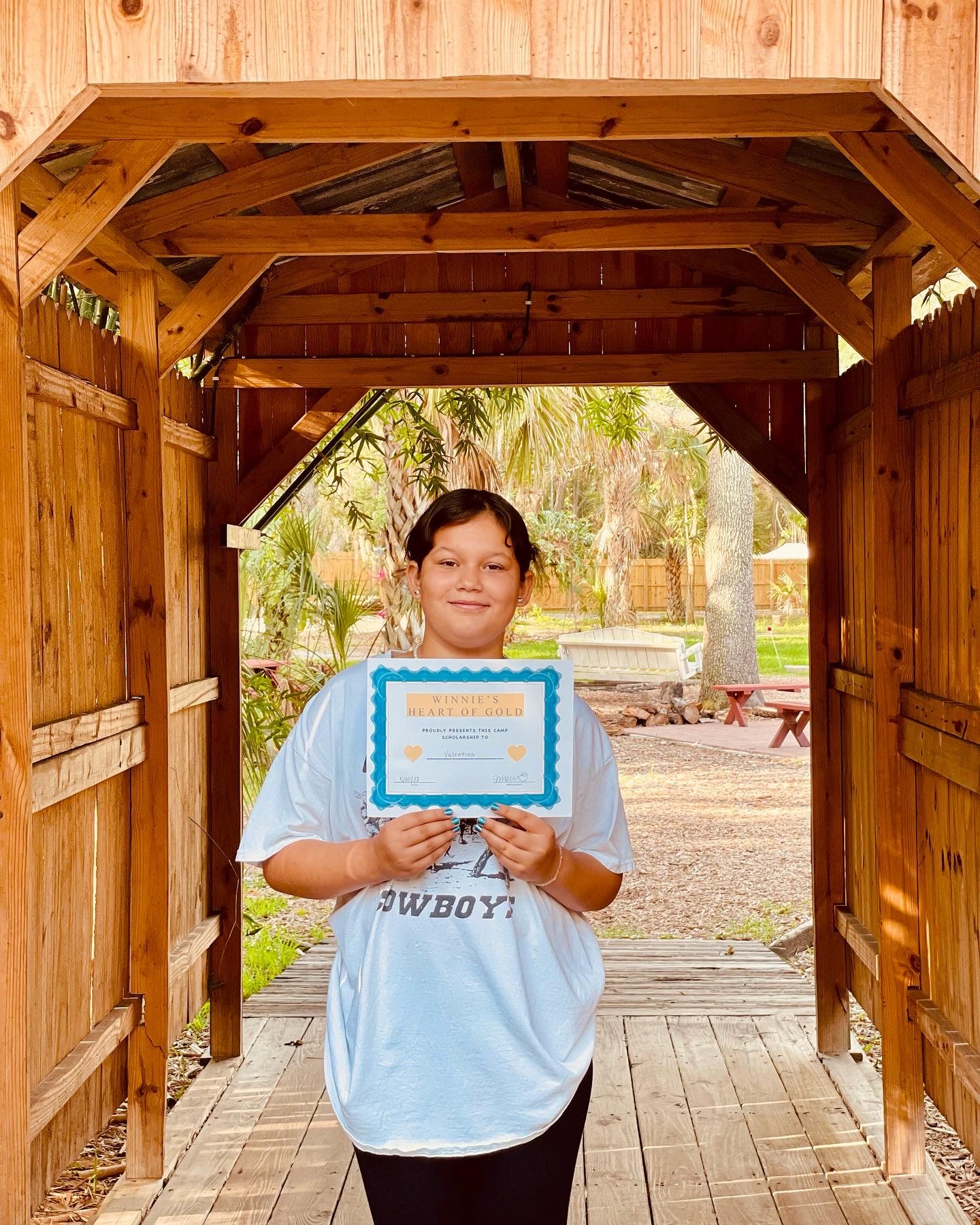 Winnie's Heart of Gold scholarship recipient